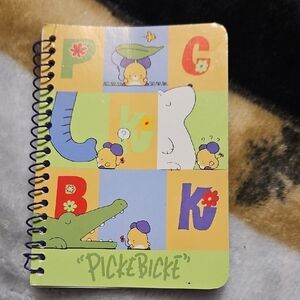 Sanrio PICKEBICKE Mini Notebook From 1997. 26 Pages Left Out Of 35.